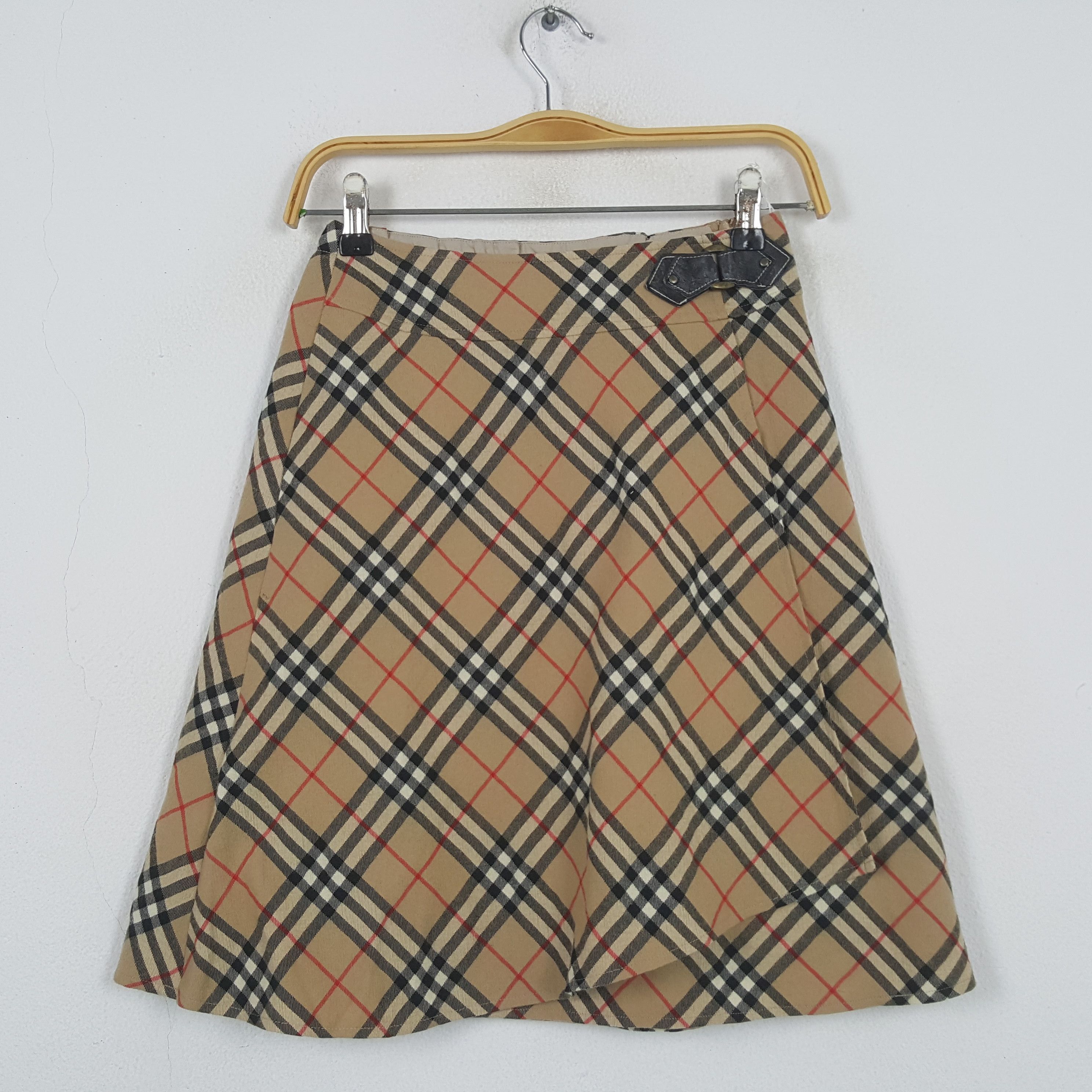 Burberry × Vintage Vintage BURBERRY LONDON Luxury Fashion Brand Skirts C280N30 Size 23" - 1 Thumbnail