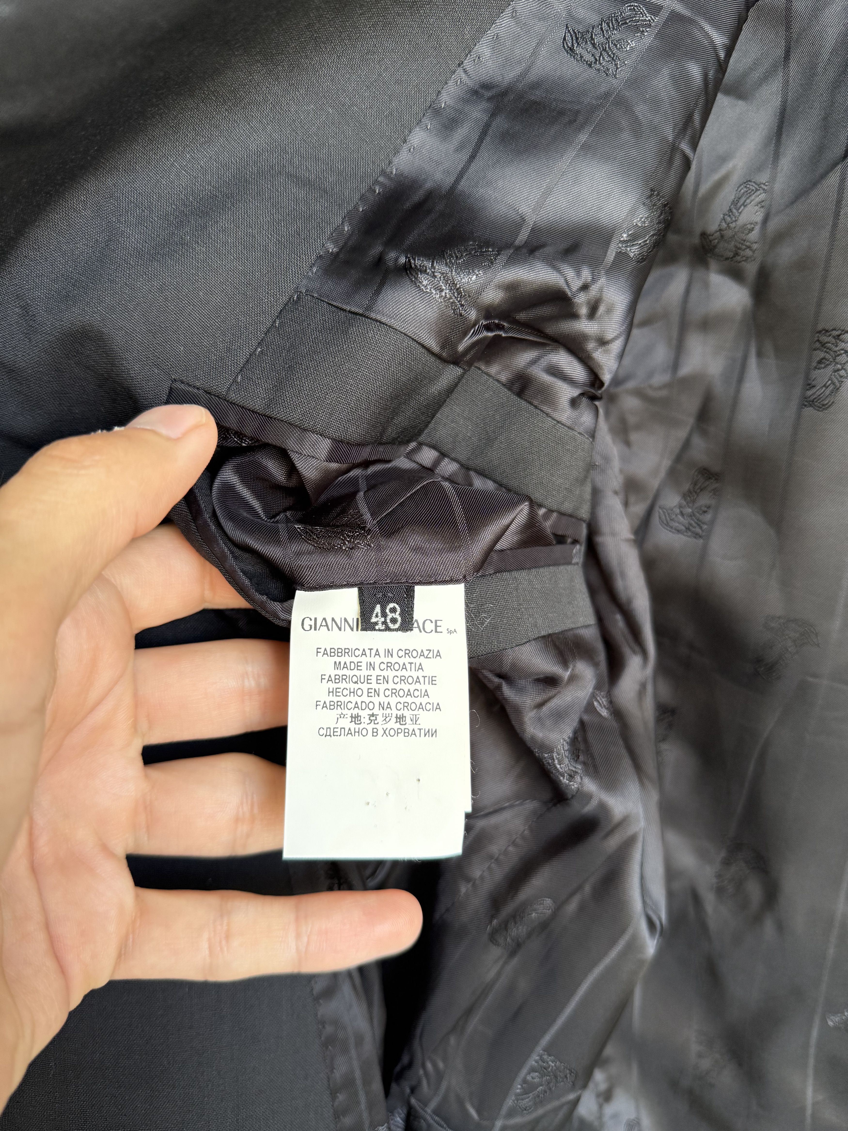 Versace Versace Wool Single-Breasted Blazer Size 48L - 3 Thumbnail