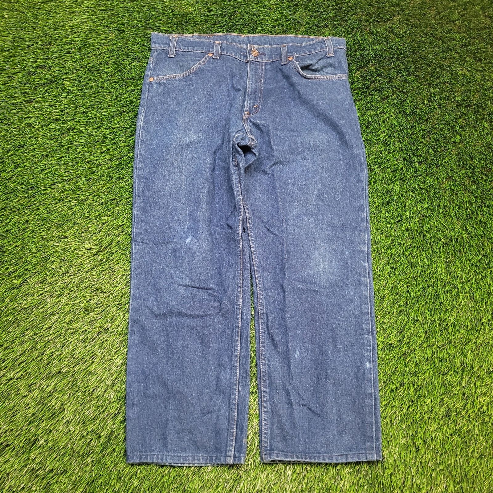 Levi's VTG 80s Levis 506 Orange Tab Baggy Jeans 36x27 USA Dark Wash Size US 36 / EU 52 - 1 Thumbnail