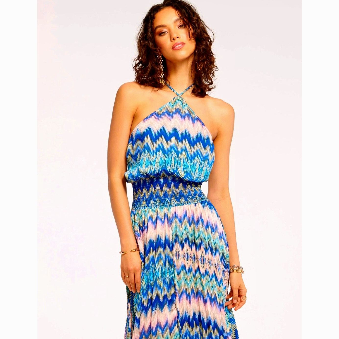 Ramy Brook Ramy Brook Giana Chevron-Print Handkerchief Maxi Dress S Size S / US 4 / IT 40 - 4 Thumbnail
