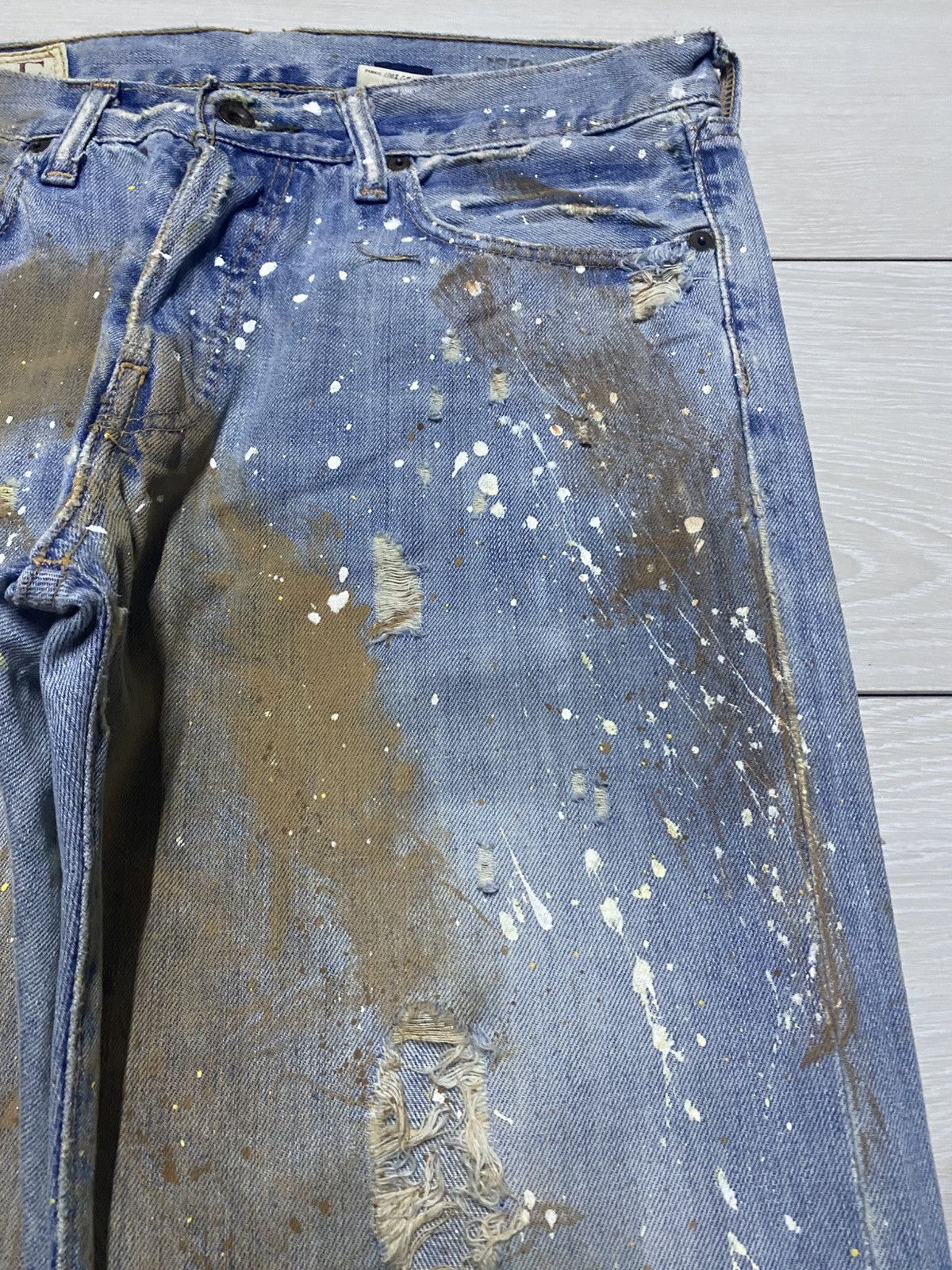 Seditionaries Vintage Handcraft Ambercrombie And Fitch Mud Wash Baggy Jean Size US 32 / EU 48 - 8 Thumbnail