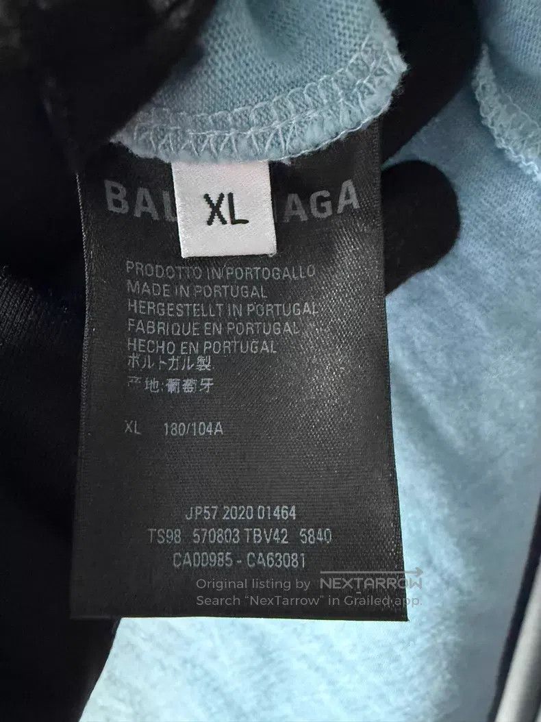 Balenciaga Balenciaga Mist Blue Coke Short Sleeve Size US XL / EU 56 / 4 - 5 Thumbnail