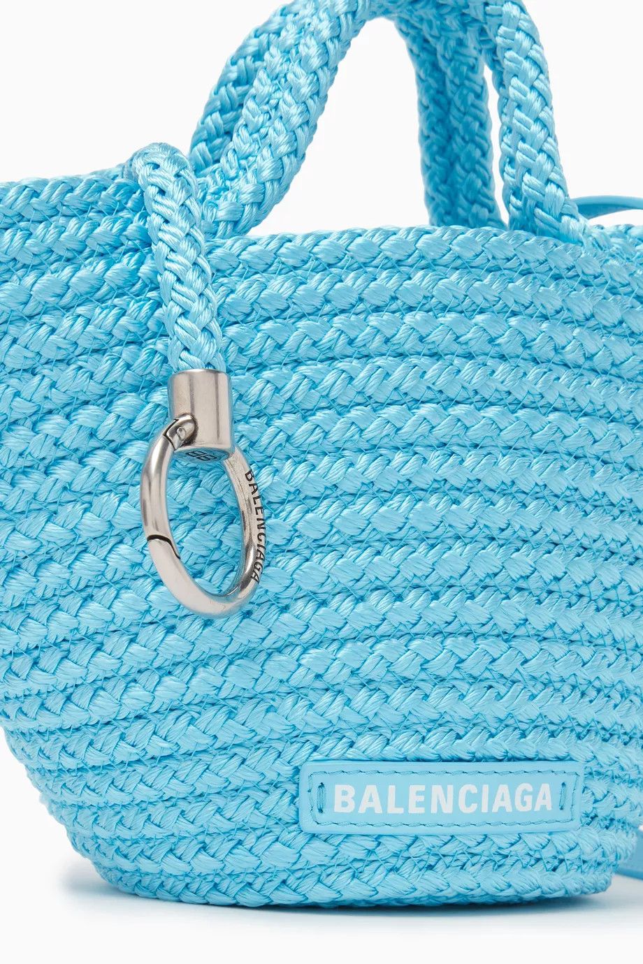 Balenciaga o1w1db10525 Size: OS / Ibiza Mini Basket With Strap in Blue Size ONE SIZE - 6 Thumbnail
