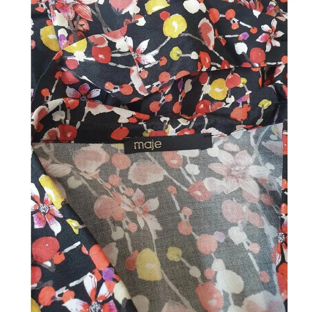 Maje Maje viscose shirt FR38 floral new Size S / US 4 / IT 40 - 9 Thumbnail