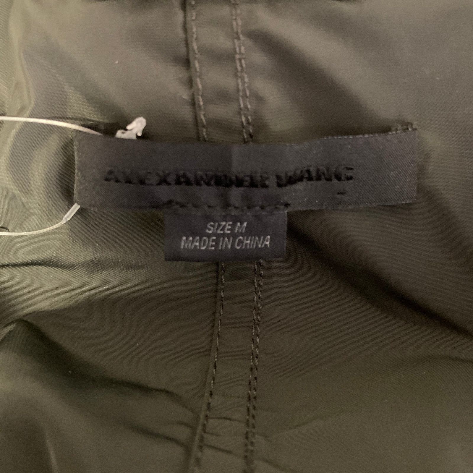 Alexander Wang ALEXANDER WANG M Green Olive Shimmery Polyester Windbreaker Size US M / EU 48-50 / 2 - 4 Thumbnail