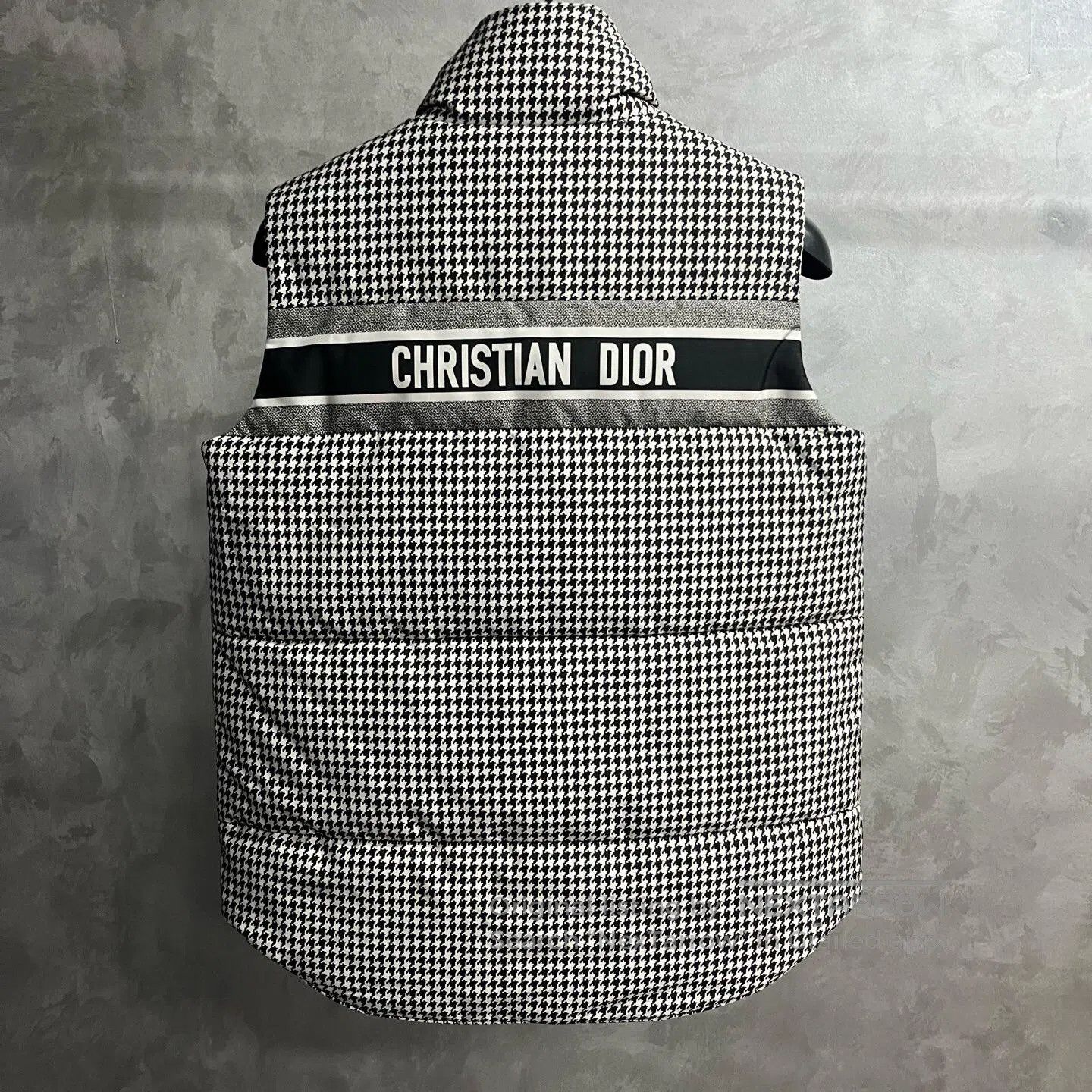 Dior Dior Striped checkered printed logo with a plush vest| Size XS / US 0-2 / IT 36-38 - 5 Thumbnail