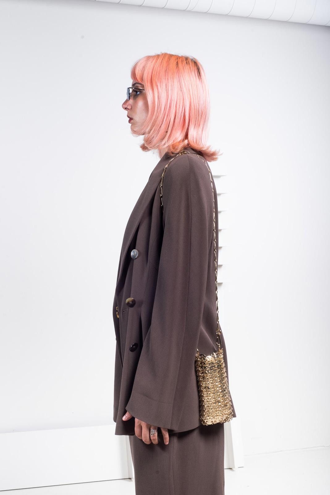 Jil Sander Jil Sander Vintage Brown Double Breasted Blazer Size M / US 6-8 / IT 42-44 - 5 Thumbnail