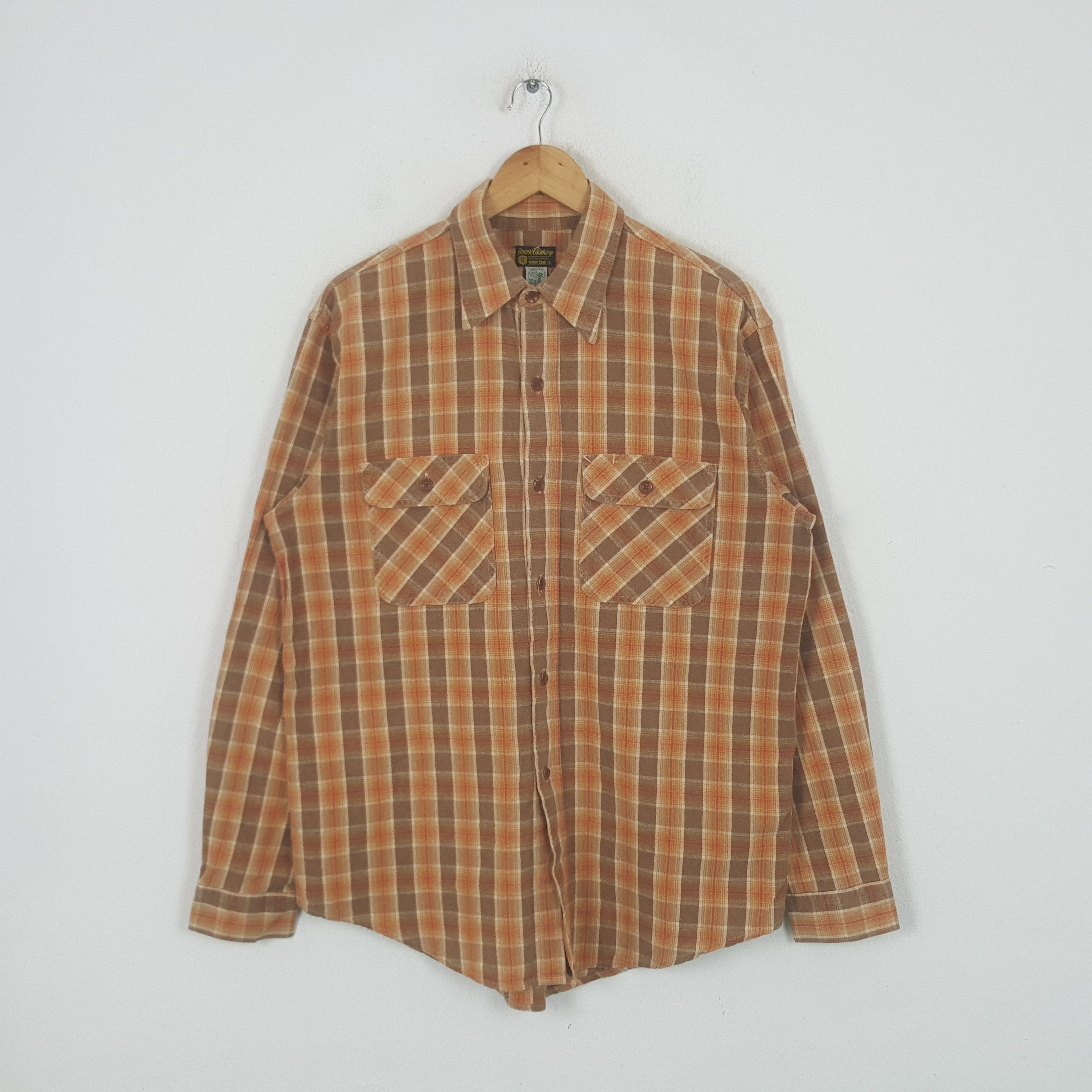 Sugar Cane Vintage Sugar Cane Japanese Flannel Shirt Button Up C294N42 Size US L / EU 52-54 / 3 - 1 Thumbnail