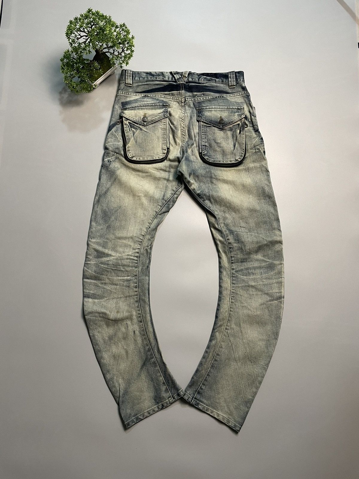 PPFM PPFM Padded Pocket Curved Leg Denim Size US 32 / EU 48 - 12 Thumbnail