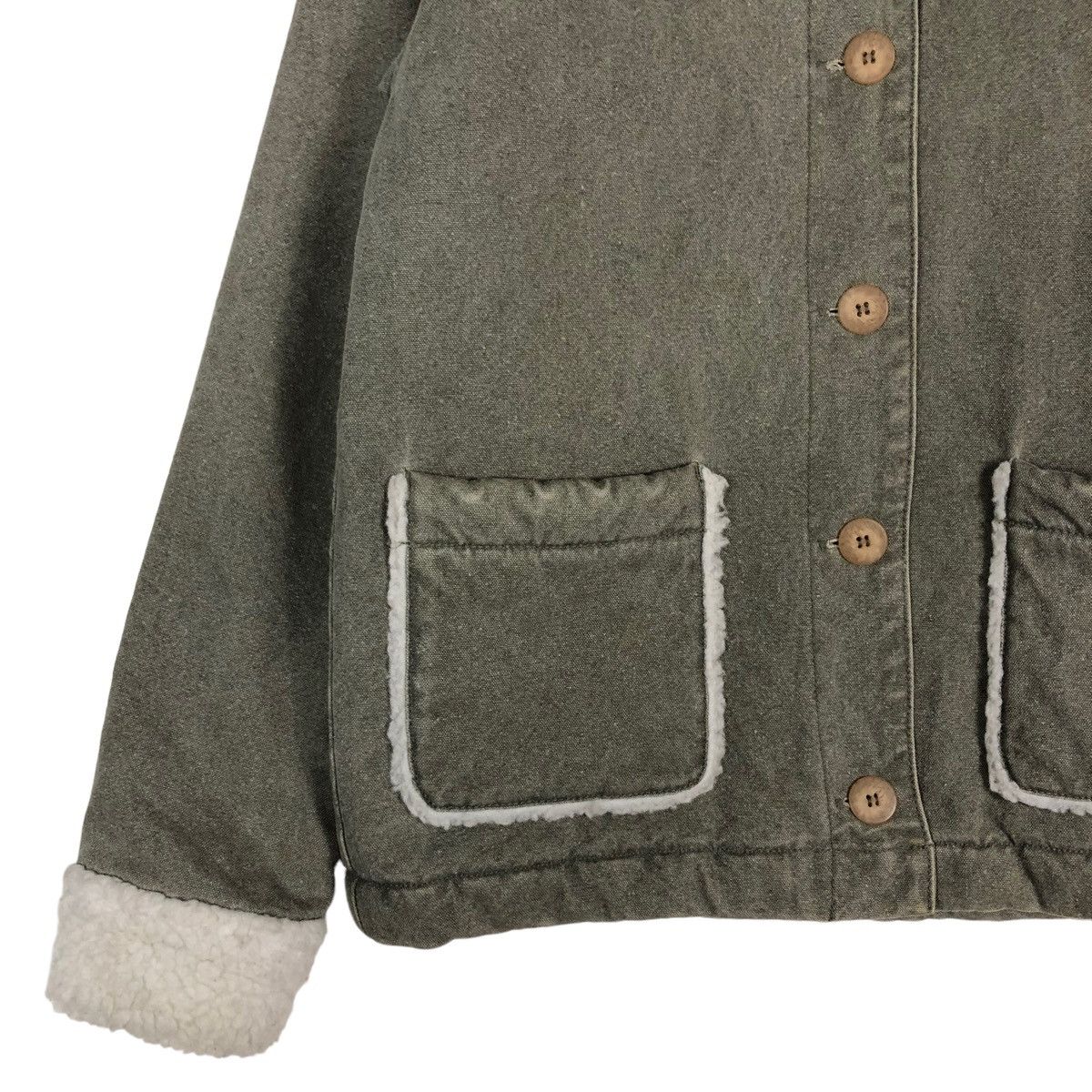 Japanese Brand 🔥VINTAGE CHORE JACKET WORK ONEILL SHEARLING LINING Size US L / EU 52-54 / 3 - 4 Thumbnail
