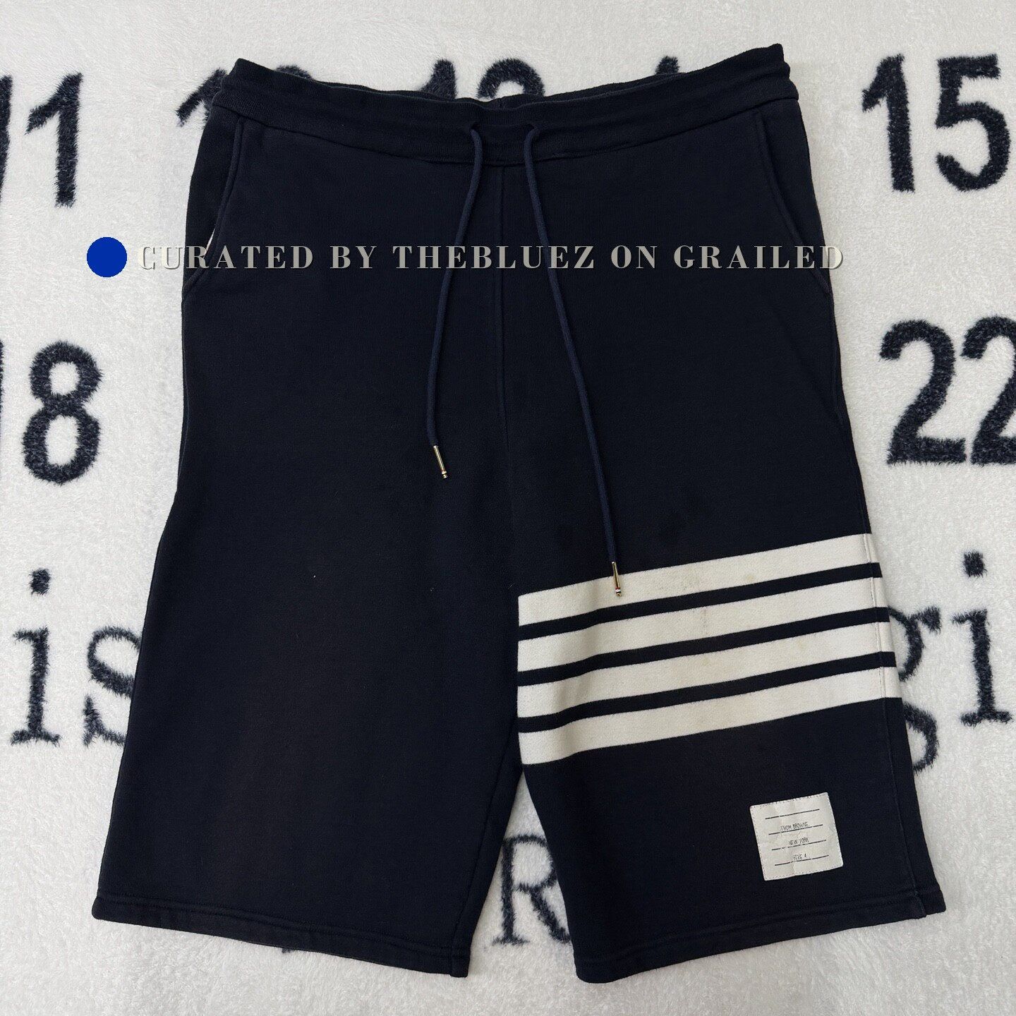 Thom Browne Thom Browne Navy Stripe Shorts Size US 34 / EU 50 - 1 Thumbnail