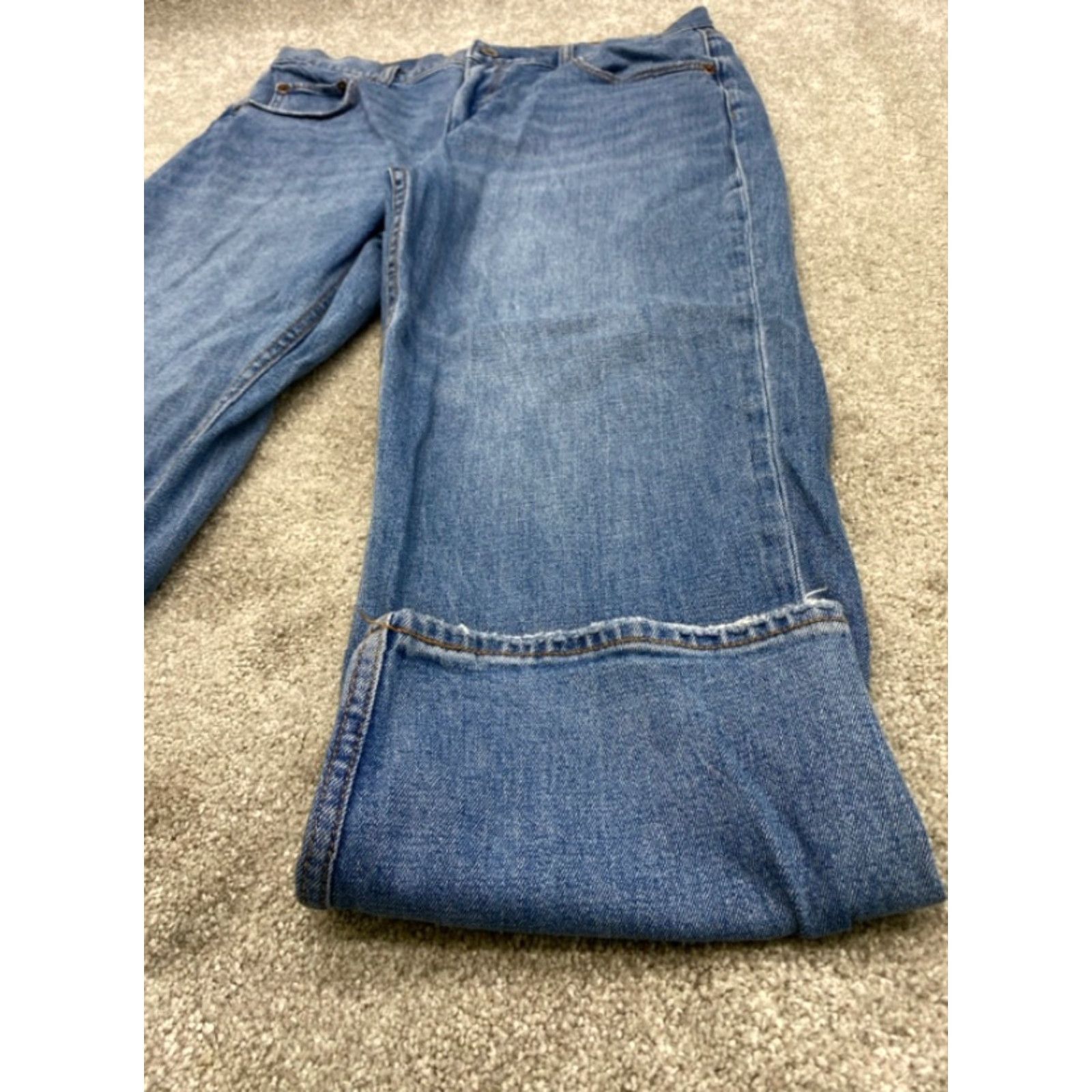 Abercrombie & Fitch Abercrombie & Fitch Jeans Womens 32x24 Blue Denim Ankle Straight Ultra High Rise Jeans Size 24" / US 00 / IT 34 - 3 Thumbnail