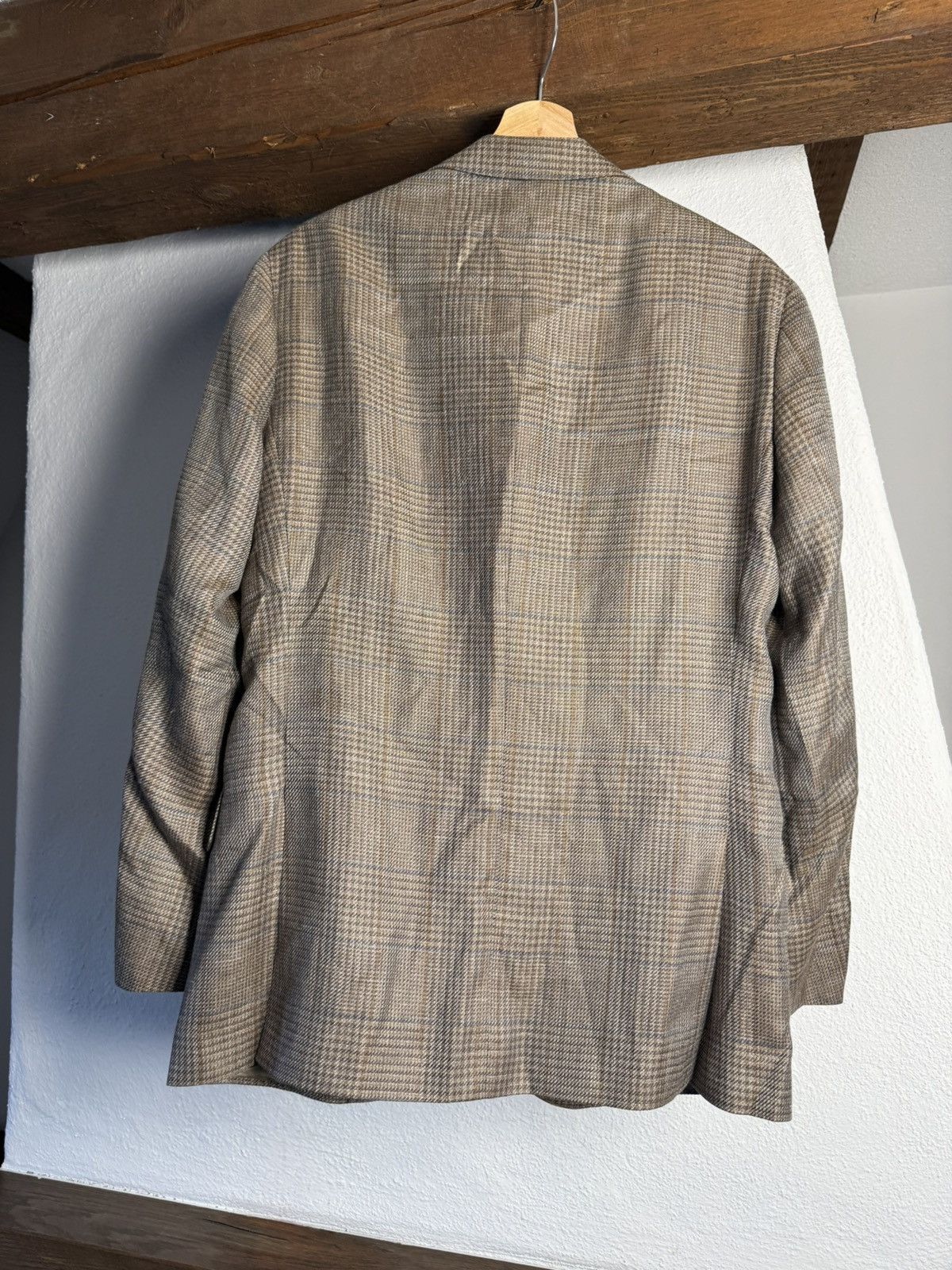 Other Pelikamo Zürich Glen Wool Silk Linen Blazer Size 48 Size 48R - 4 Thumbnail