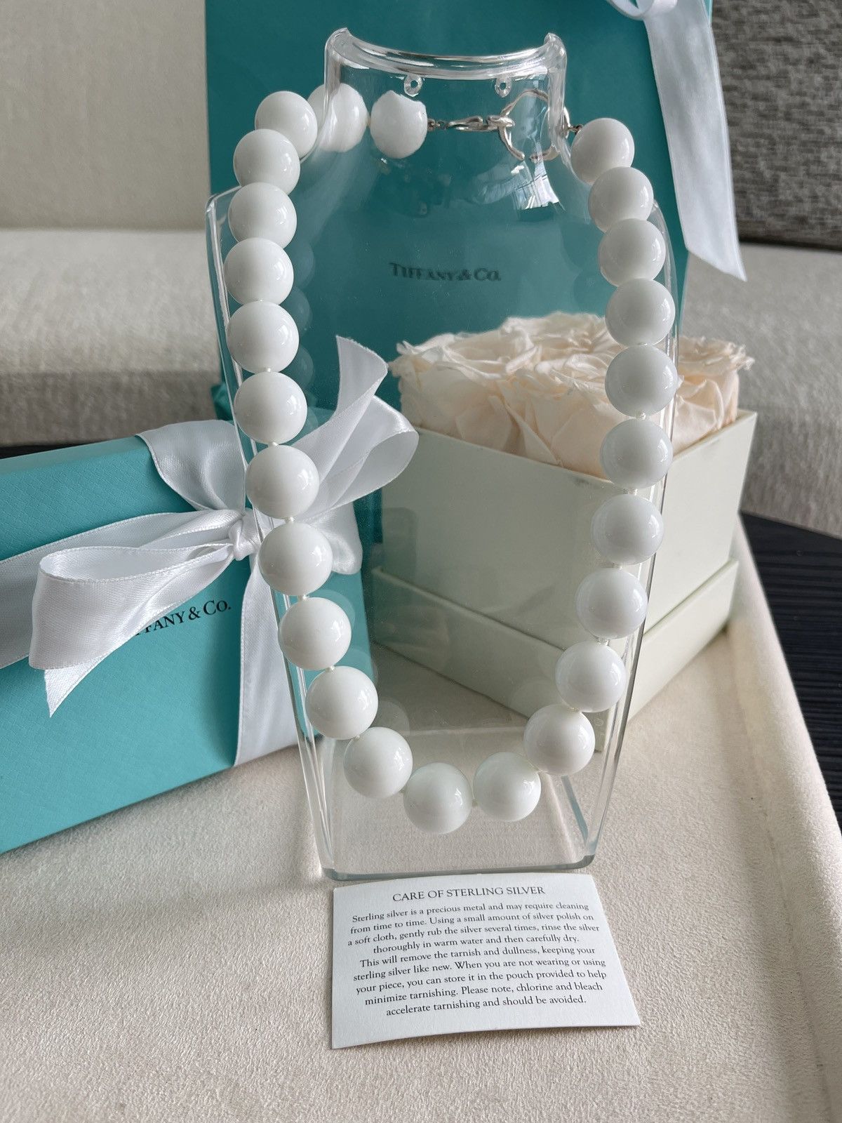 Tiffany & Co. Tiffany & Co. Dolomite Paloma Picasso Necklace 19” $1500 Size ONE SIZE - 1 Thumbnail