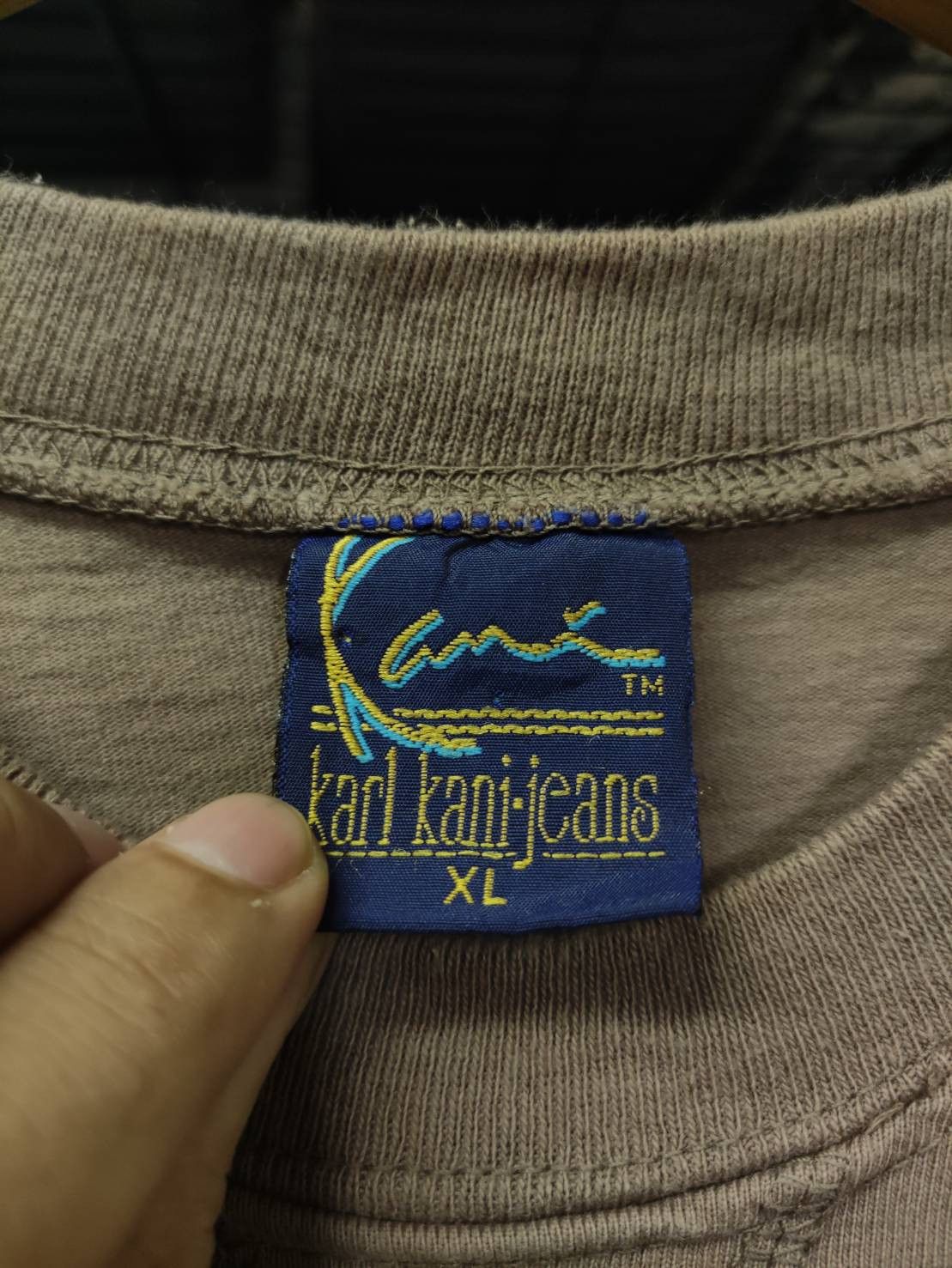 Karl Kani Rare! Vtg 90's Karl Kani Steel Plate Og Logo Made in USA Size US XL / EU 56 / 4 - 5 Thumbnail