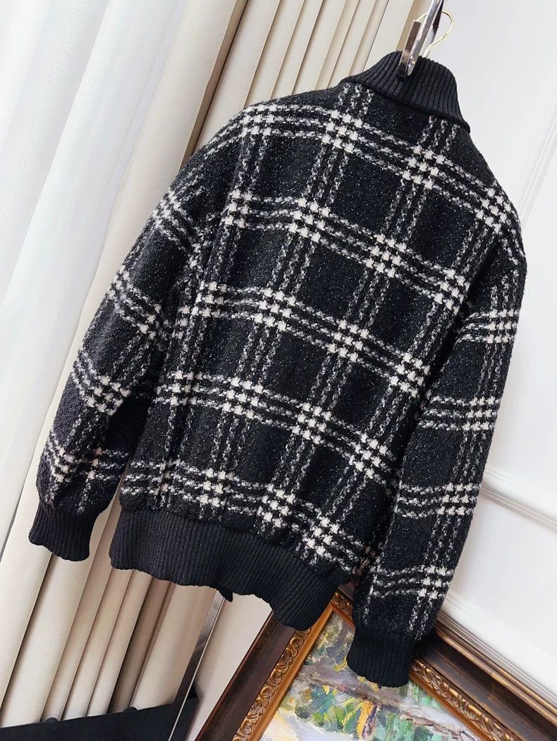 Chanel Chanel 22k autumn and winter show black and white plaid fi Size XS / US 0-2 / IT 36-38 - 2 Thumbnail