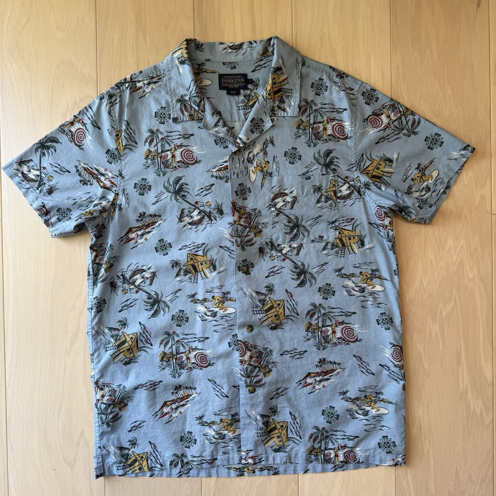 Pendleton Pendleton Shirt Large Multicolor Short Sleeve Loop Collar Size US L / EU 52-54 / 3 - 2 Thumbnail