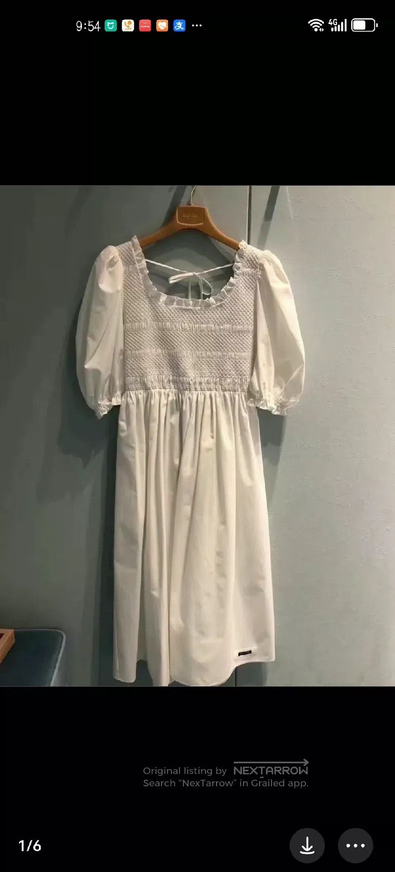 Miu Miu Miu Miu 36 法式露背连衣裙 Size S / US 4 / IT 40 - 1 Thumbnail