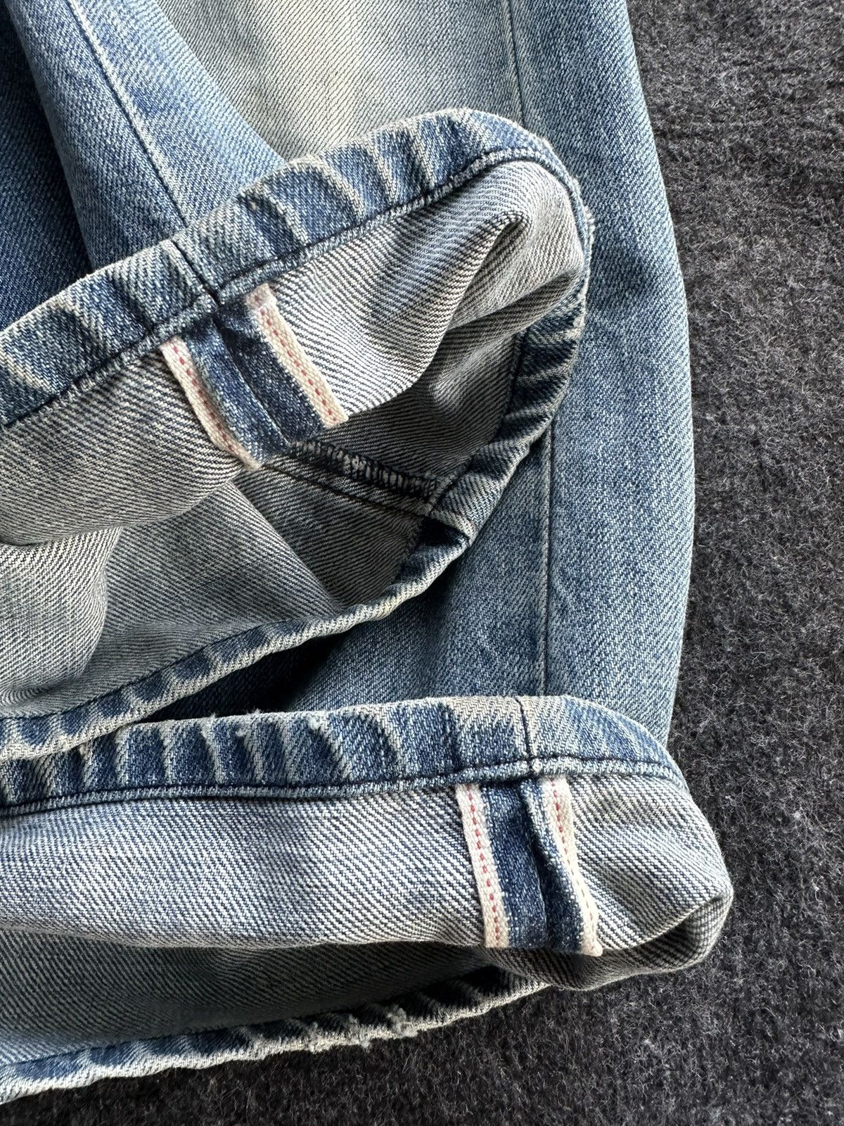 Levi's Vintage LVC 502 XX Crop Dirty Denim D477 Size US 32 / EU 48 - 11 Thumbnail
