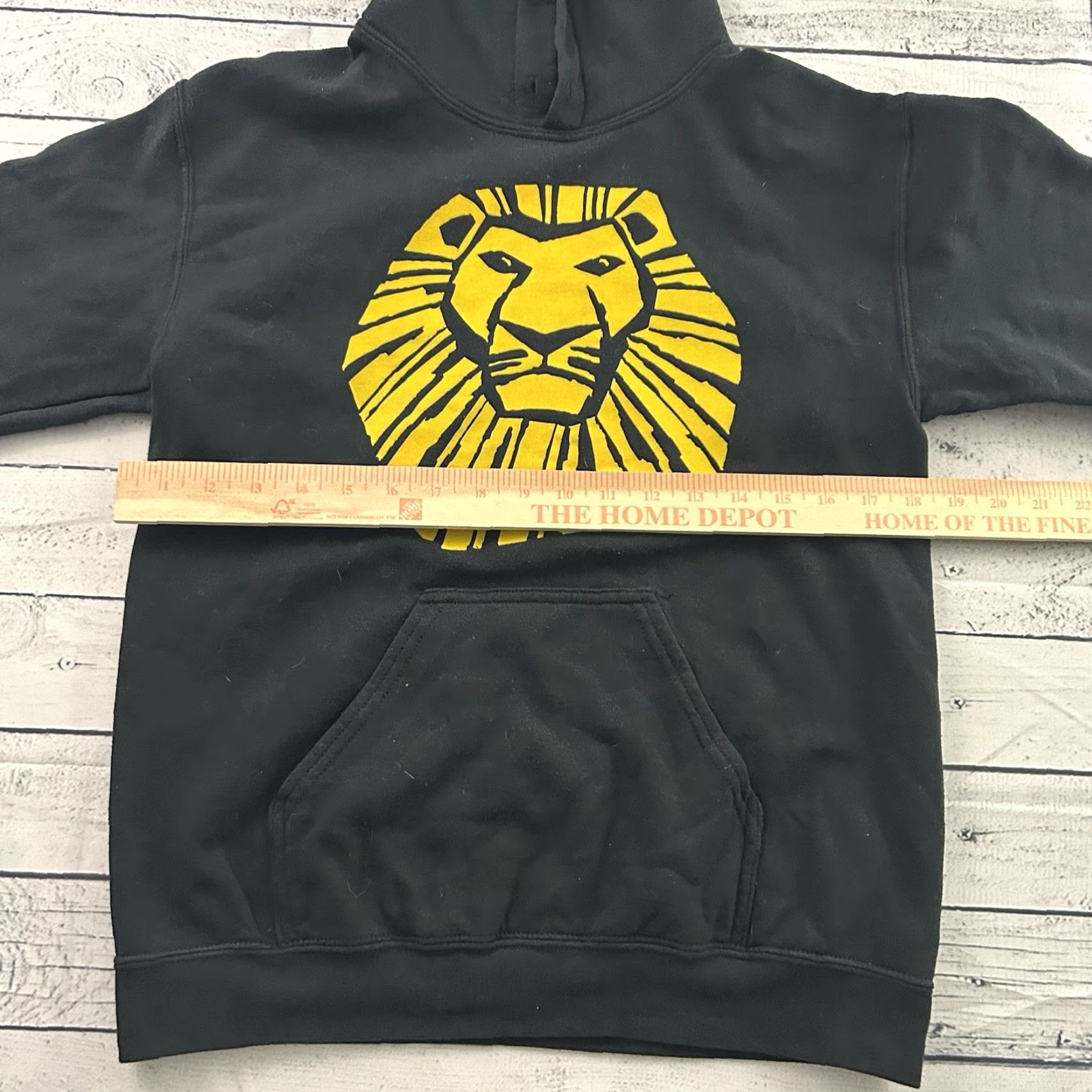 Vintage The Lion King Musical Hoodie Mens Small Black Pullover Sweatshirt Size US S / EU 44-46 / 1 - 4 Thumbnail