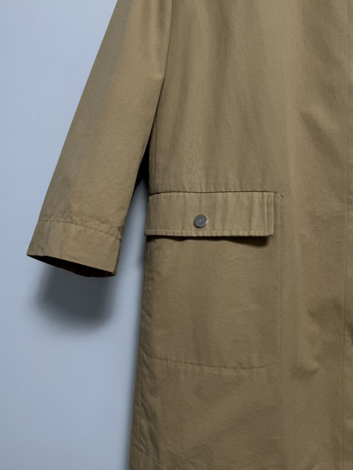 Salvatore Ferragamo Vintage Salvatore Ferragamo Monogram Inside Trench Jacket Size M / US 6-8 / IT 42-44 - 6 Thumbnail