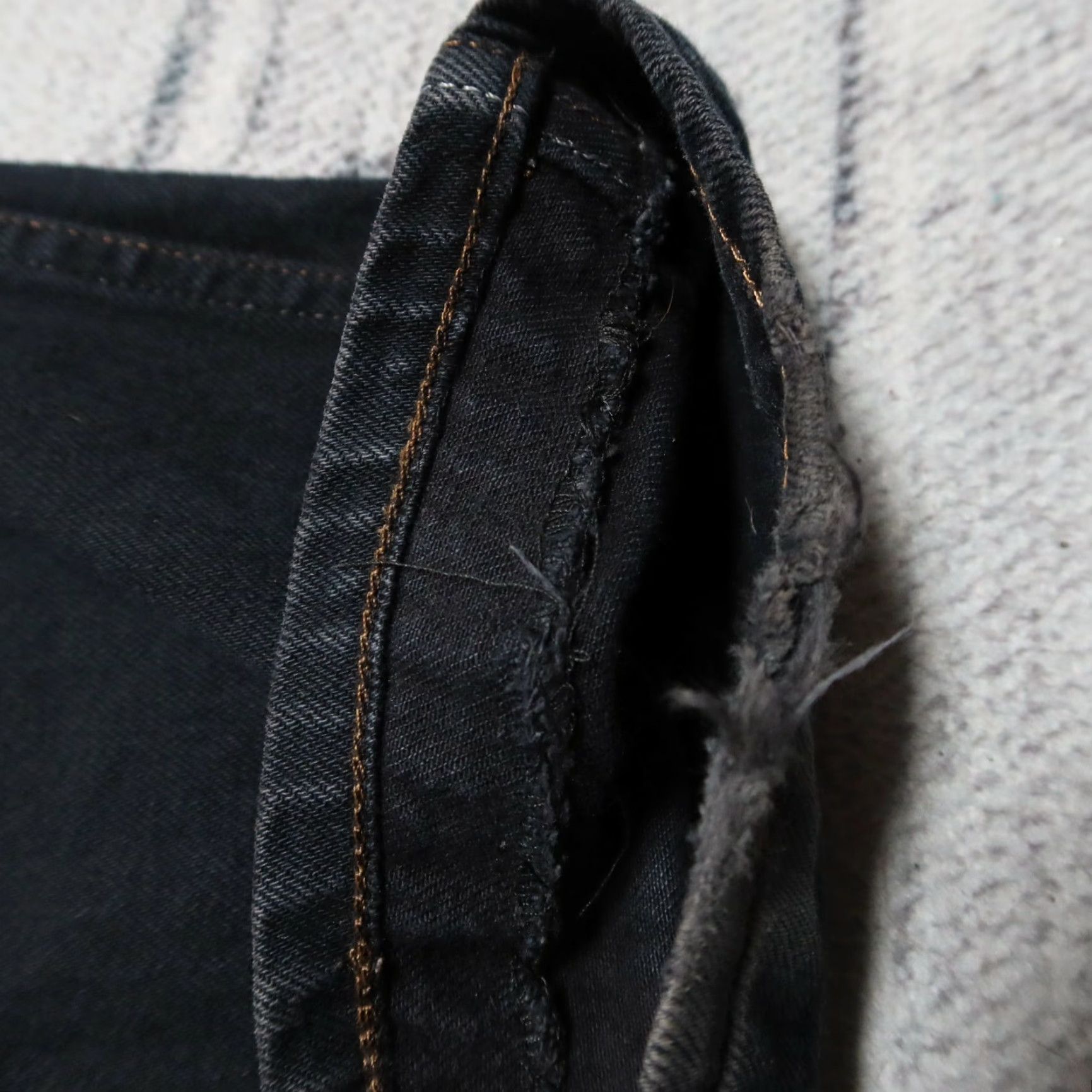 Levi's VINTAGE Levi's LVC 606 Denim Jeans Mens Regular Black 34x29 Made in USA Jeans Size US 34 / EU 50 - 7 Thumbnail