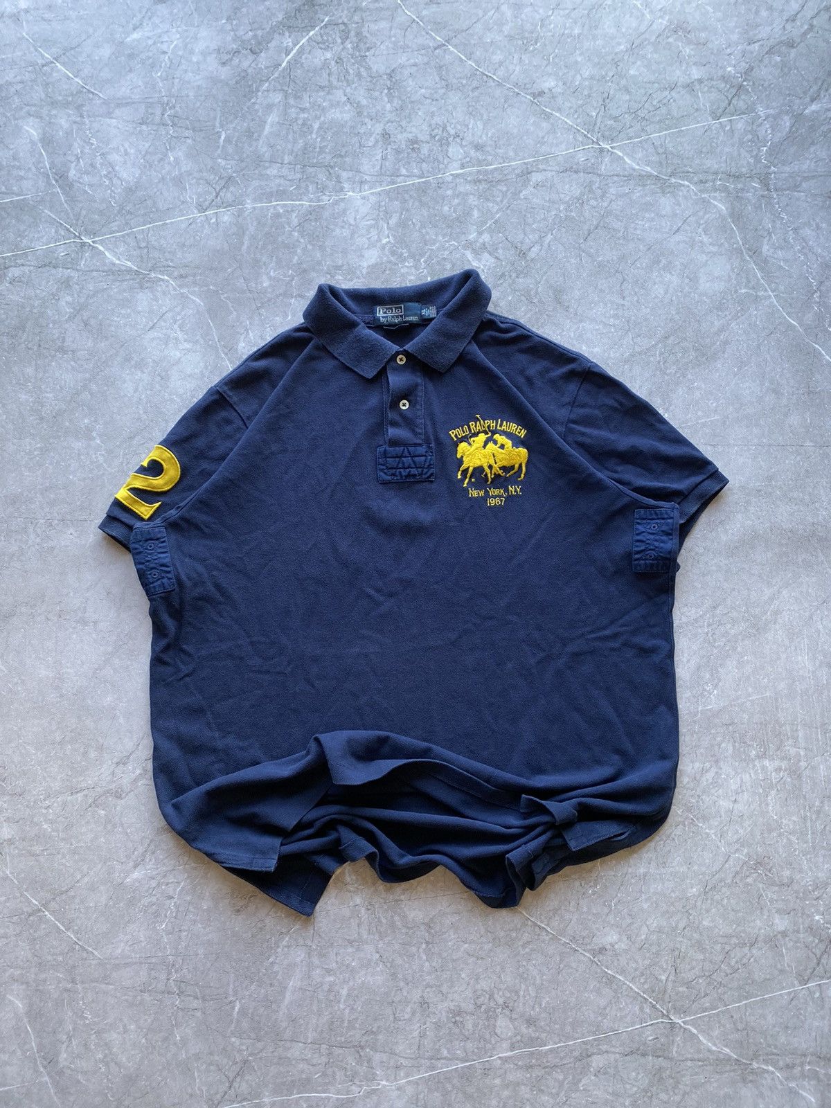 Polo Ralph Lauren Vintage Y2K Polo Ralph Lauren Double Pony #2 Polo Shirt Size US XL / EU 56 / 4 - 2 Thumbnail
