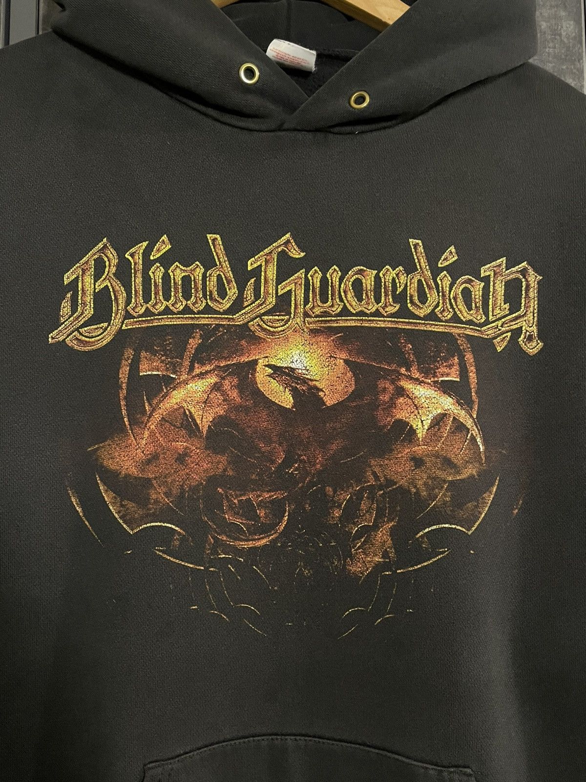 Vintage Vintage Blind Guardian Faded Hoodie Rock Oasis Deftones COF Size US L / EU 52-54 / 3 - 6 Thumbnail