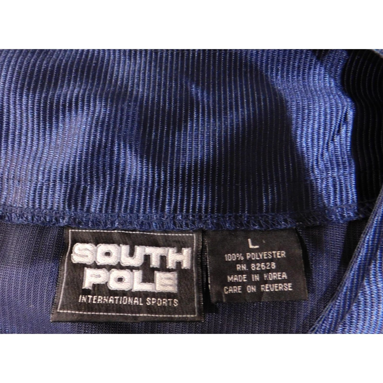Southpole VINTAGE South Pole Shirt Mens Large Navy Red Baseball Jersey Button Front 3/4 Sleeve Size US L / EU 52-54 / 3 - 7 Thumbnail