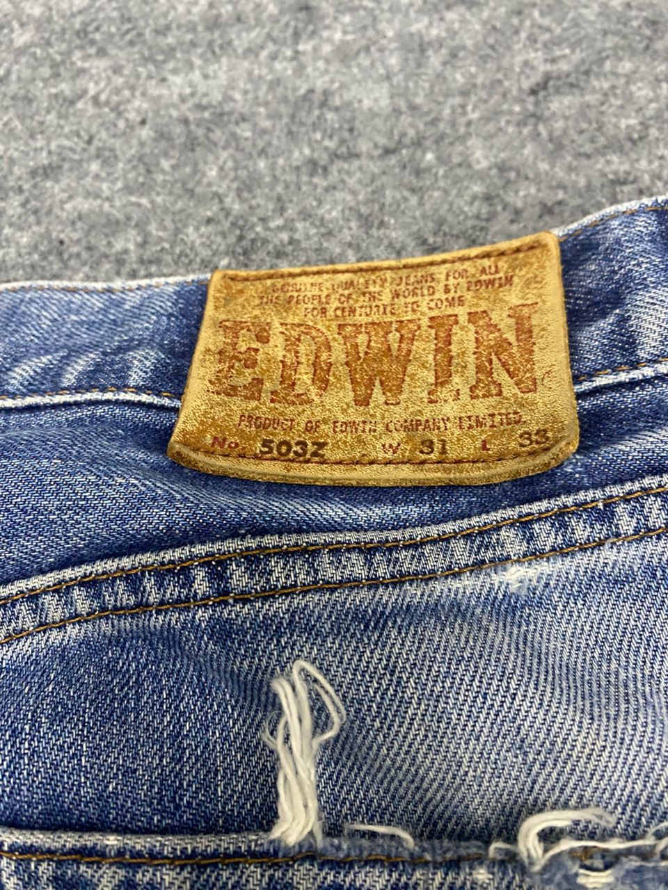 If Six Was Nine 💥Best Offer💥Vintage Edwin 503 Distressed Denim Size US 32 / EU 48 - 14 Thumbnail