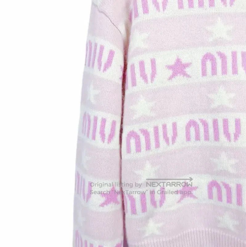 Miu Miu Miu Miu Pink Long Sleeve Pullover Sweater . Size S / US 4 / IT 40 - 4 Thumbnail