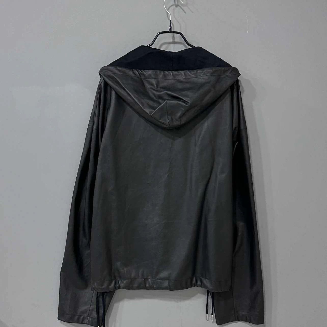 Givenchy GIVENCHY black casual hooded leather jacket 46 Size XL / US 12-14 / IT 48-50 - 3 Thumbnail