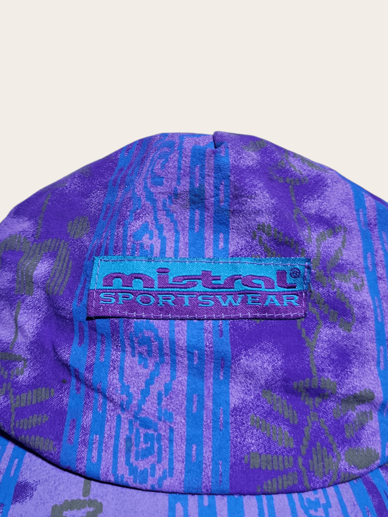Vintage Mistral Sportswear Crazy Pattern 90's Hat Size ONE SIZE - 3 Thumbnail
