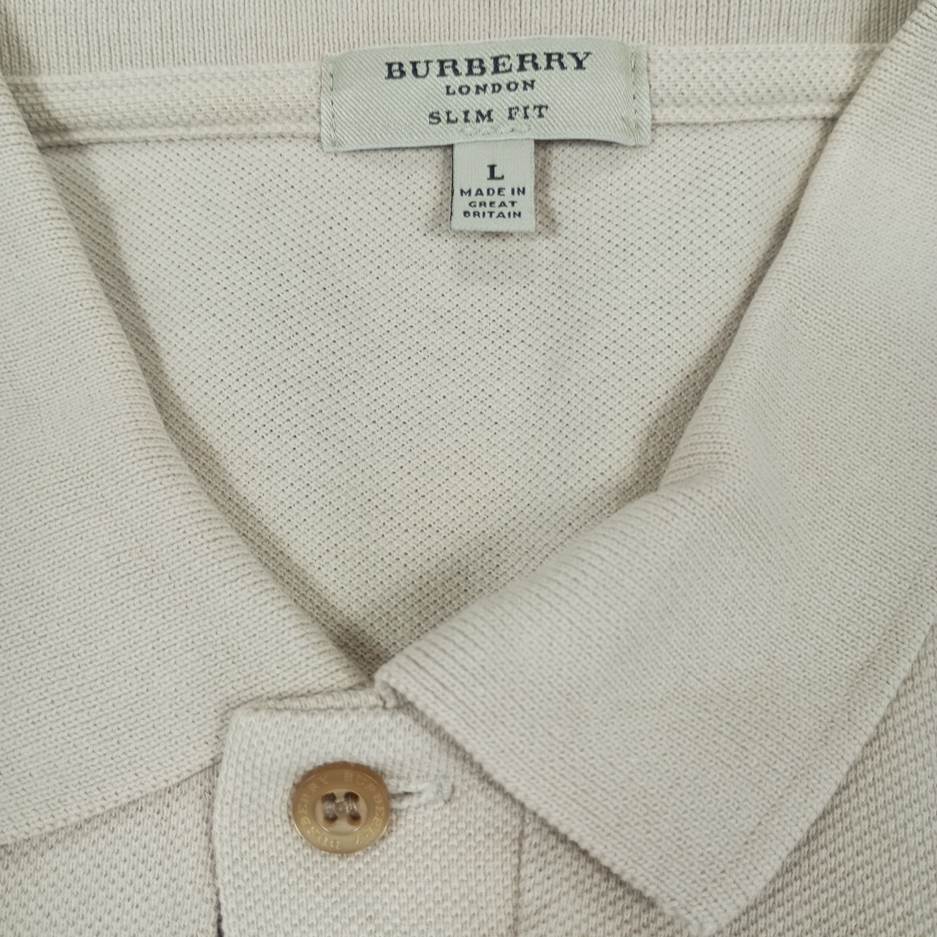 Burberry Burberry London Slim Fit Long Sleeve Polos Size US L / EU 52-54 / 3 - 4 Thumbnail