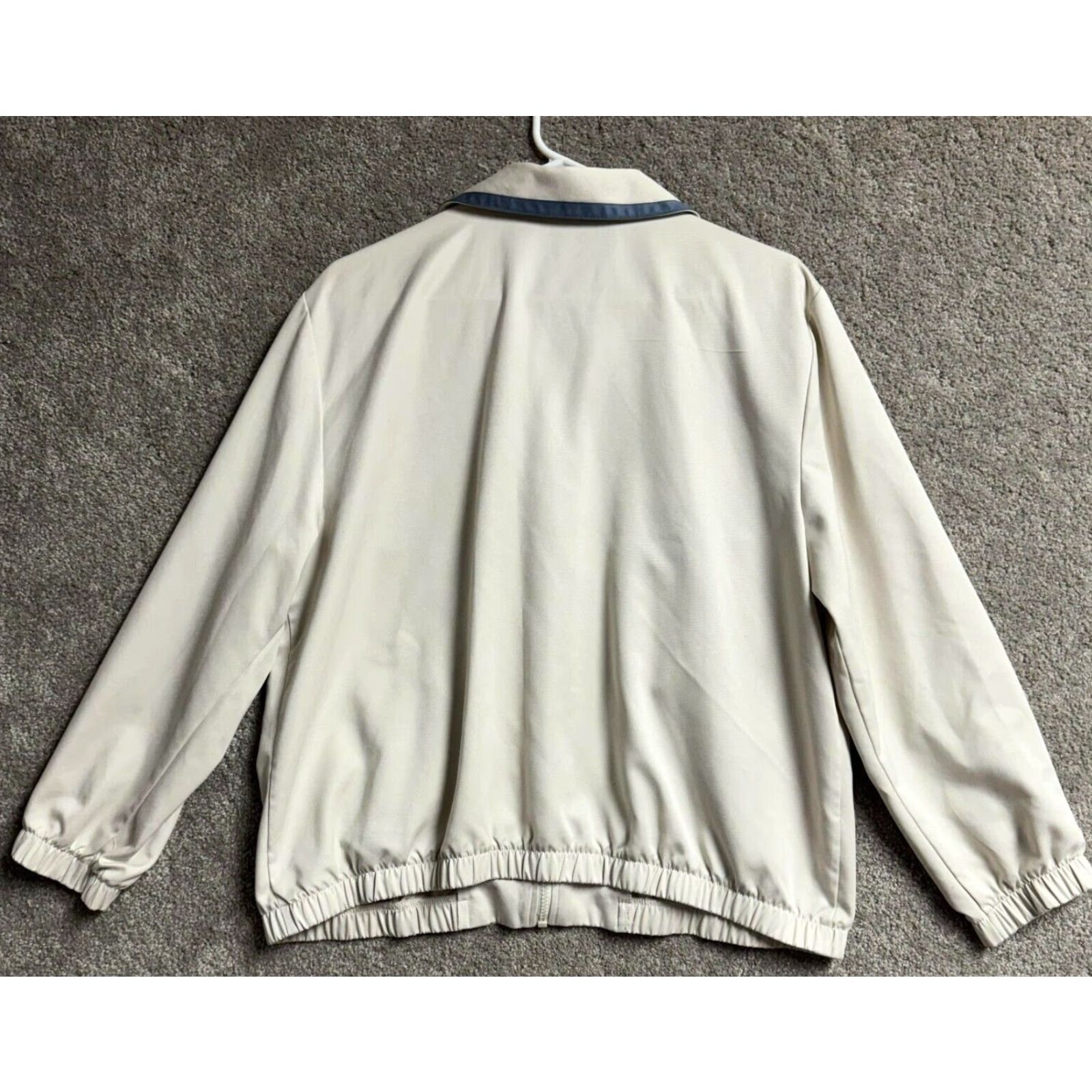 Vintage VINTAGE Alfred Dunner Jacket 16P Petite Zip Lightweight Beige 80s Retro Throwback Geometric Pockets Full Zip Womens Size XXL / US 16-18 / IT 52-54 - 2 Thumbnail