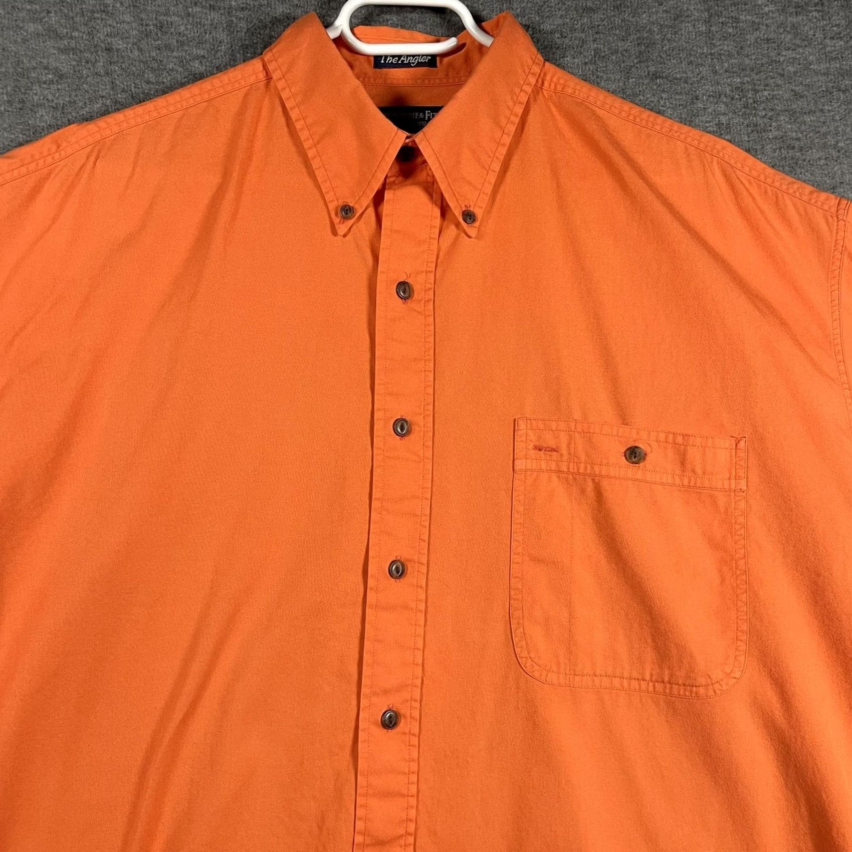 Abercrombie & Fitch Abercrombie & Fitch The Angler Shirt Mens L Orange Button-Up Casual Fishing Outdoor Cotton Long Sleeve Size US L / EU 52-54 / 3 - 2 Thumbnail