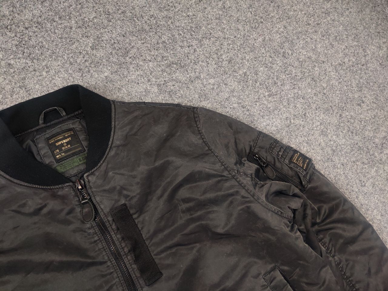 Superdry Superdry Japan Graphit washed MA1 Military Bomber Jacket LGB Size US L / EU 52-54 / 3 - 6 Thumbnail