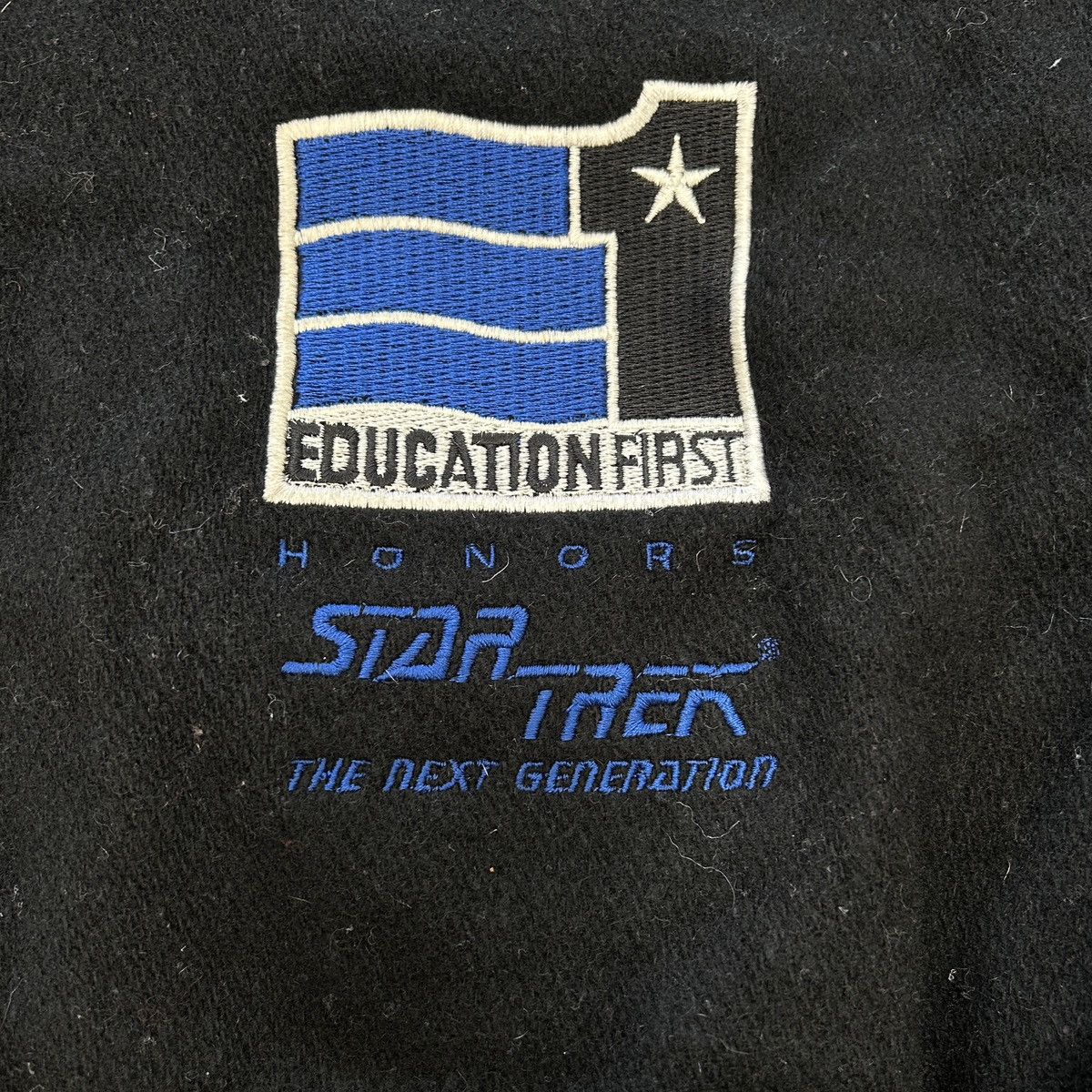 Vintage Vintage 1992 Paramount Star Trek TNG Varsity Jacket Size US L / EU 52-54 / 3 - 3 Thumbnail