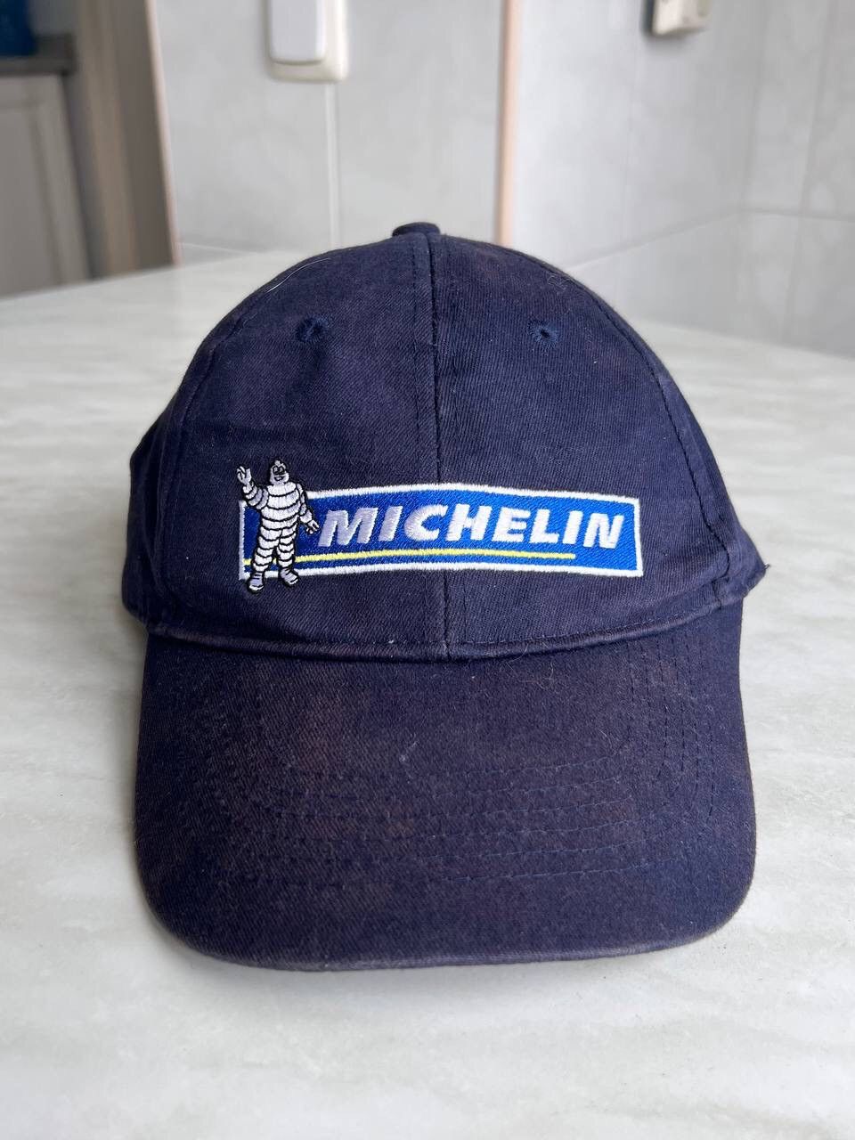 Vintage Vintage Michelin Racing Cap 00s Navy Blue Fade Y2K Cars Auto Size ONE SIZE - 1 Thumbnail