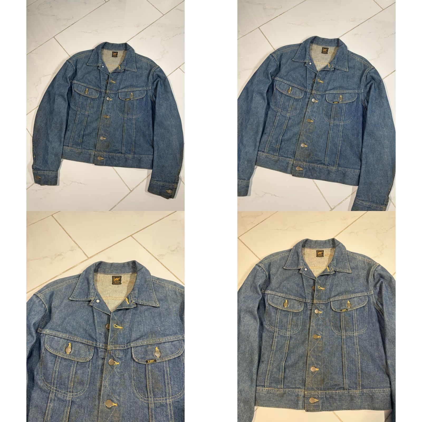 Lee VINTAGE Lee Denim Jacket M Hand-Painted The Doors Motorcycle Blue 1980s Men Mens Size M Size US M / EU 48-50 / 2 - 9 Thumbnail