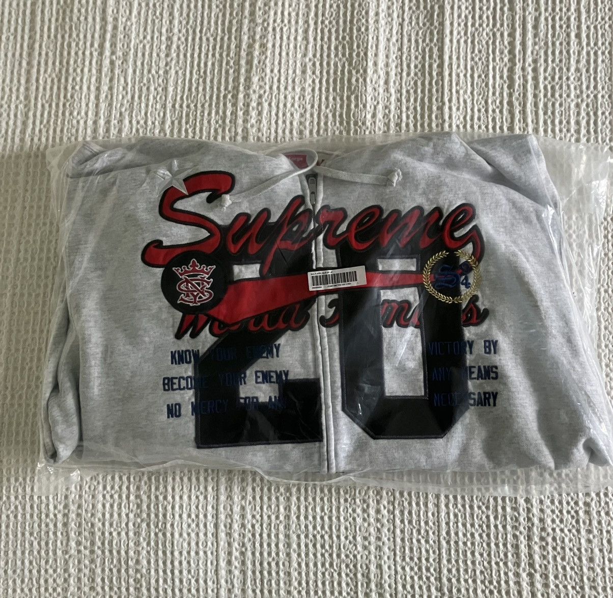 Supreme Supreme Warriors Appliqué Zip Up Hoodie Size US L / EU 52-54 / 3 - 3 Thumbnail