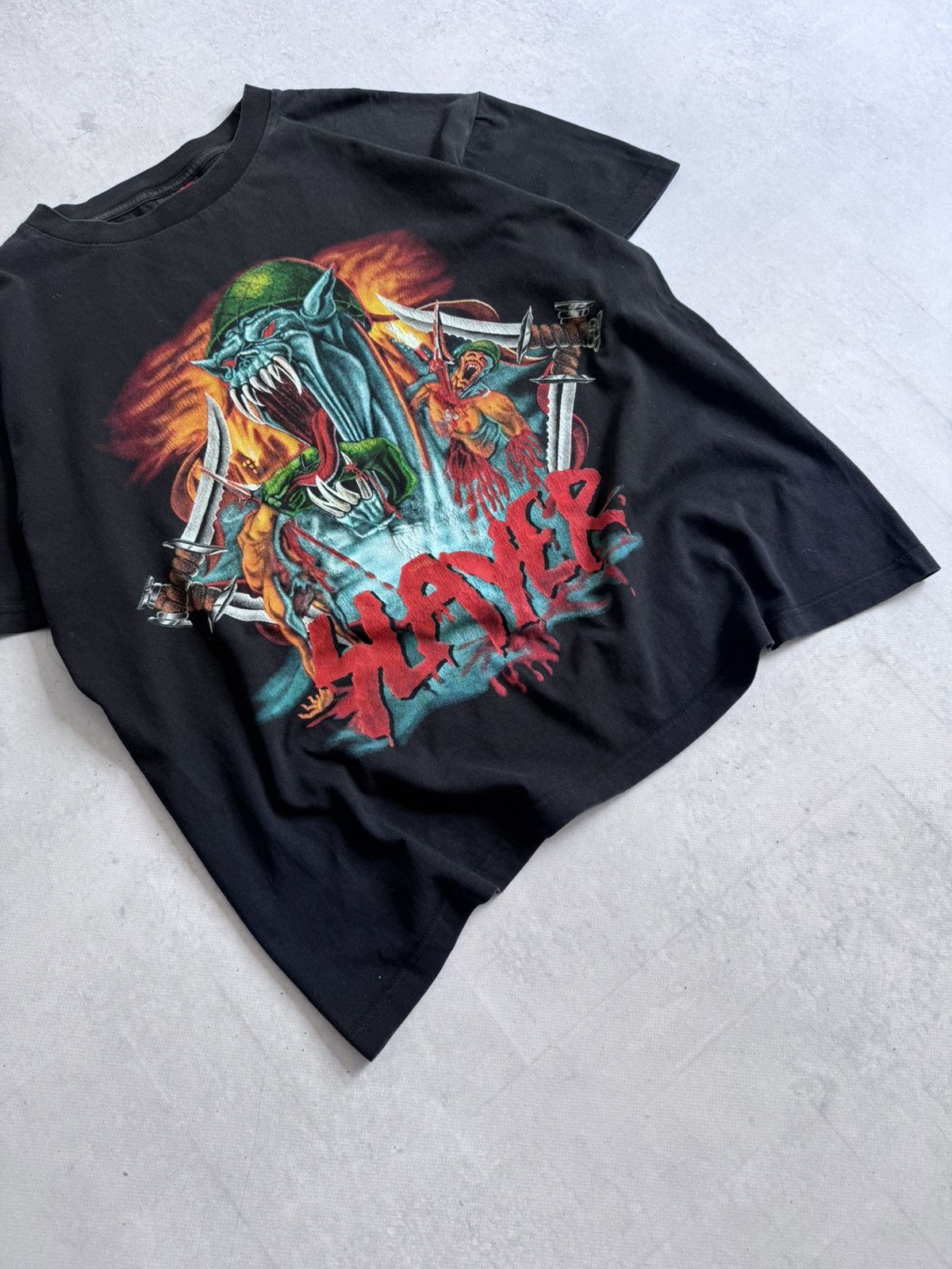 Other Vintage Slayer “ No blood No Glory “ 00s Unisex Rock USA Tee Size US L / EU 52-54 / 3 - 3 Thumbnail