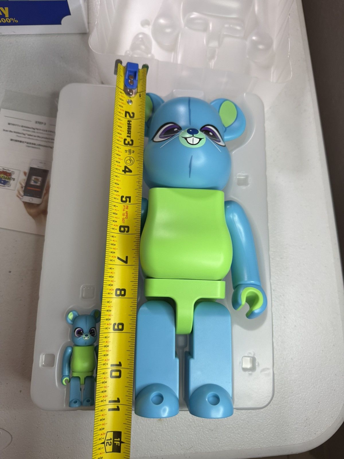 Medicom Toy Bearbrick Disney Pixar Toy Story 4 BUNNY 100% 400% Be@rbrick Size ONE SIZE - 7 Thumbnail