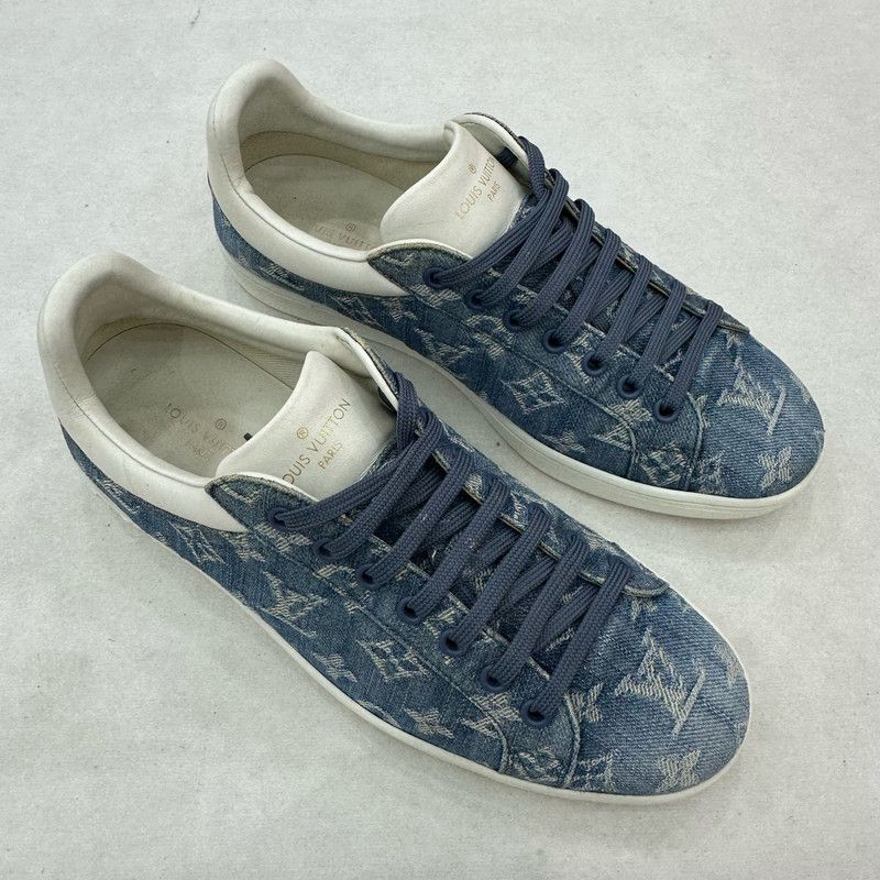 Louis Vuitton Louis Vuitton Luxembourg Denim Sneakers for Men 0079 Size US 7.5 / EU 40-41 - 1 Thumbnail