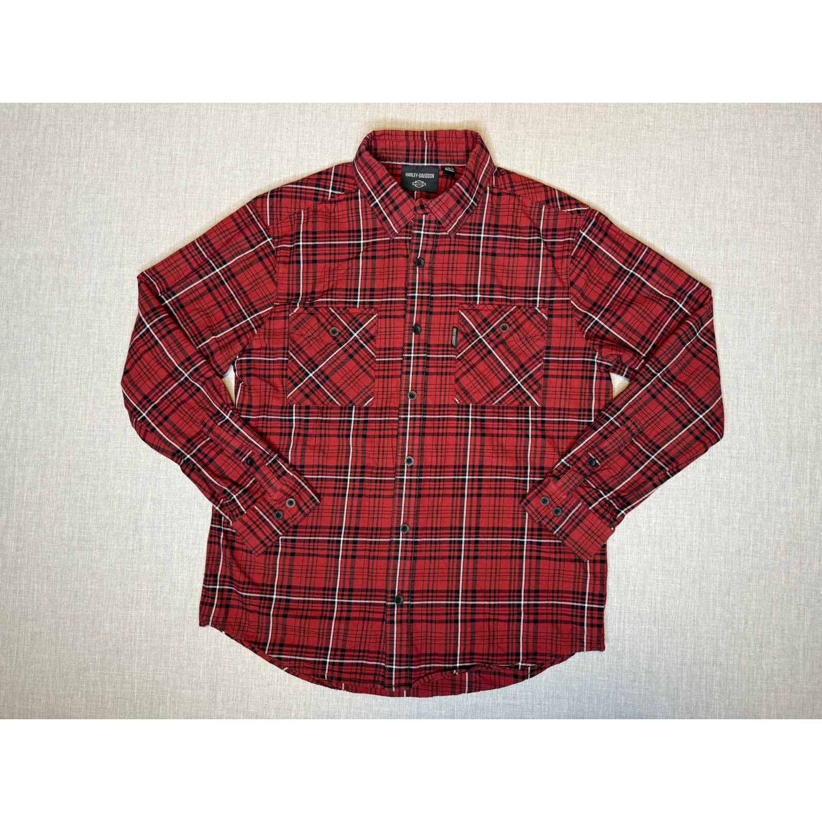 Harley Davidson Harley Davidson Button Up Flannel Shirt Large Size US L / EU 52-54 / 3 - 1 Thumbnail
