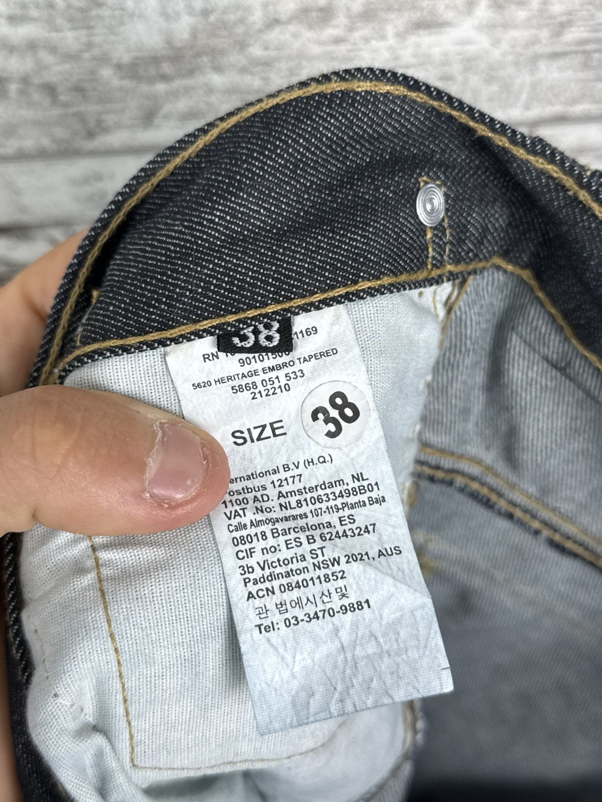 G-Star × Vintage Mens Vintage G star raw 96 jeans denim pants heritage embro Size US 36 / EU 52 - 15 Thumbnail