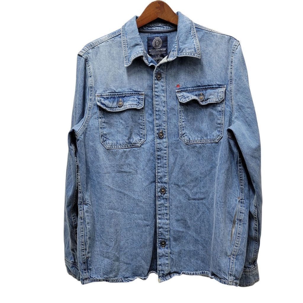 Buffalo David Bitton Buffalo David Bitton Jeremy Men's Denim Shirt Jacket Large Size US L / EU 52-54 / 3 - 1 Thumbnail