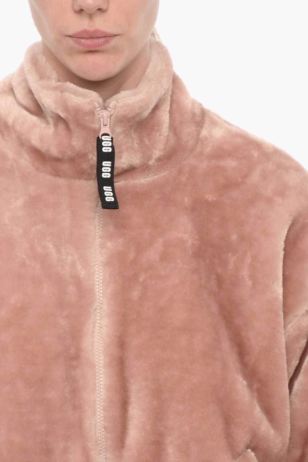 Ugg og1mm0824 Laken Jacket With Zip Closure in Beige Size M / US 6-8 / IT 42-44 - 3 Thumbnail
