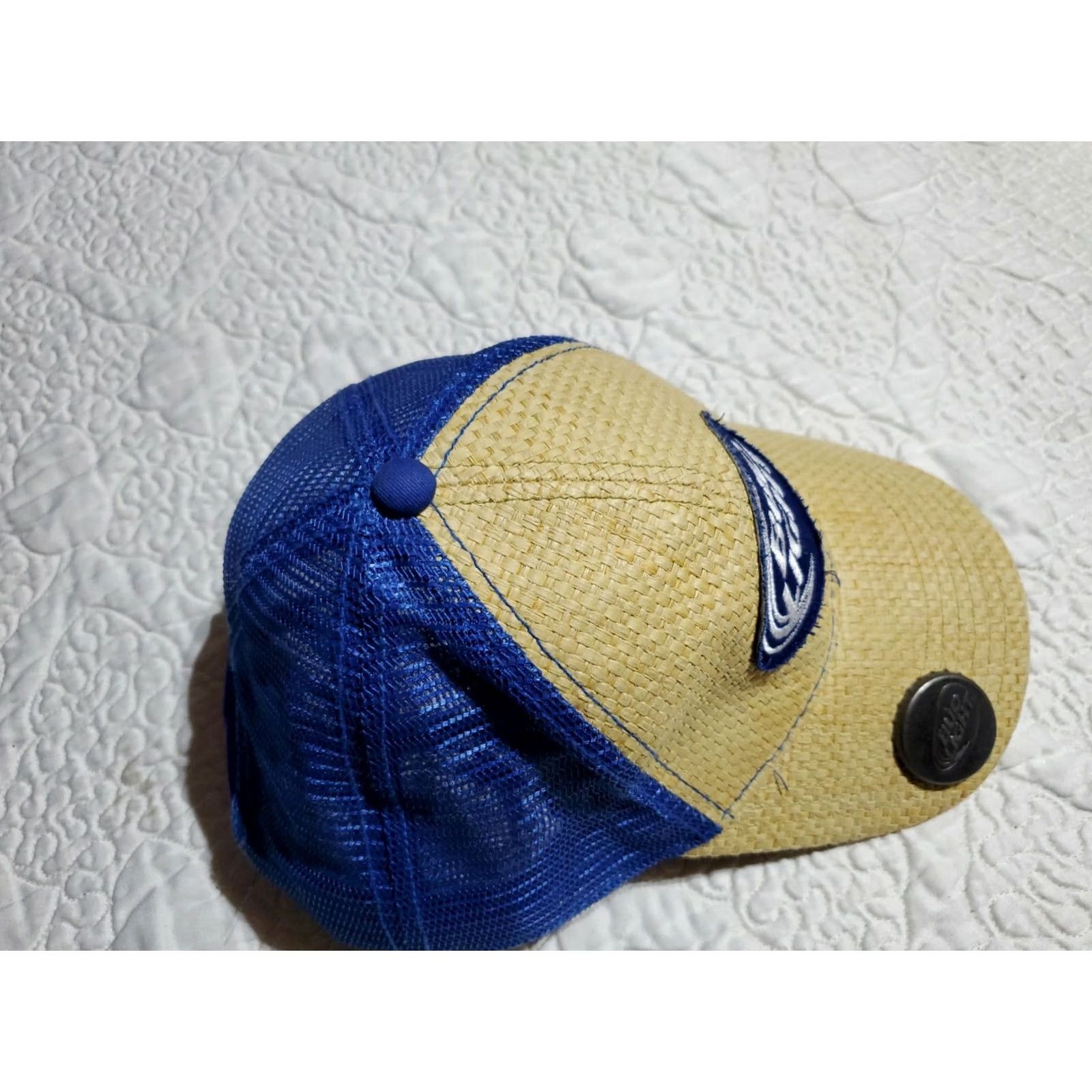 Budweiser BUD LIGHT Beer Trucker Hat Blue Adjustable Bottle Opener Cap Unisex Adults One Size Cotton Hat Size ONE SIZE - 7 Thumbnail