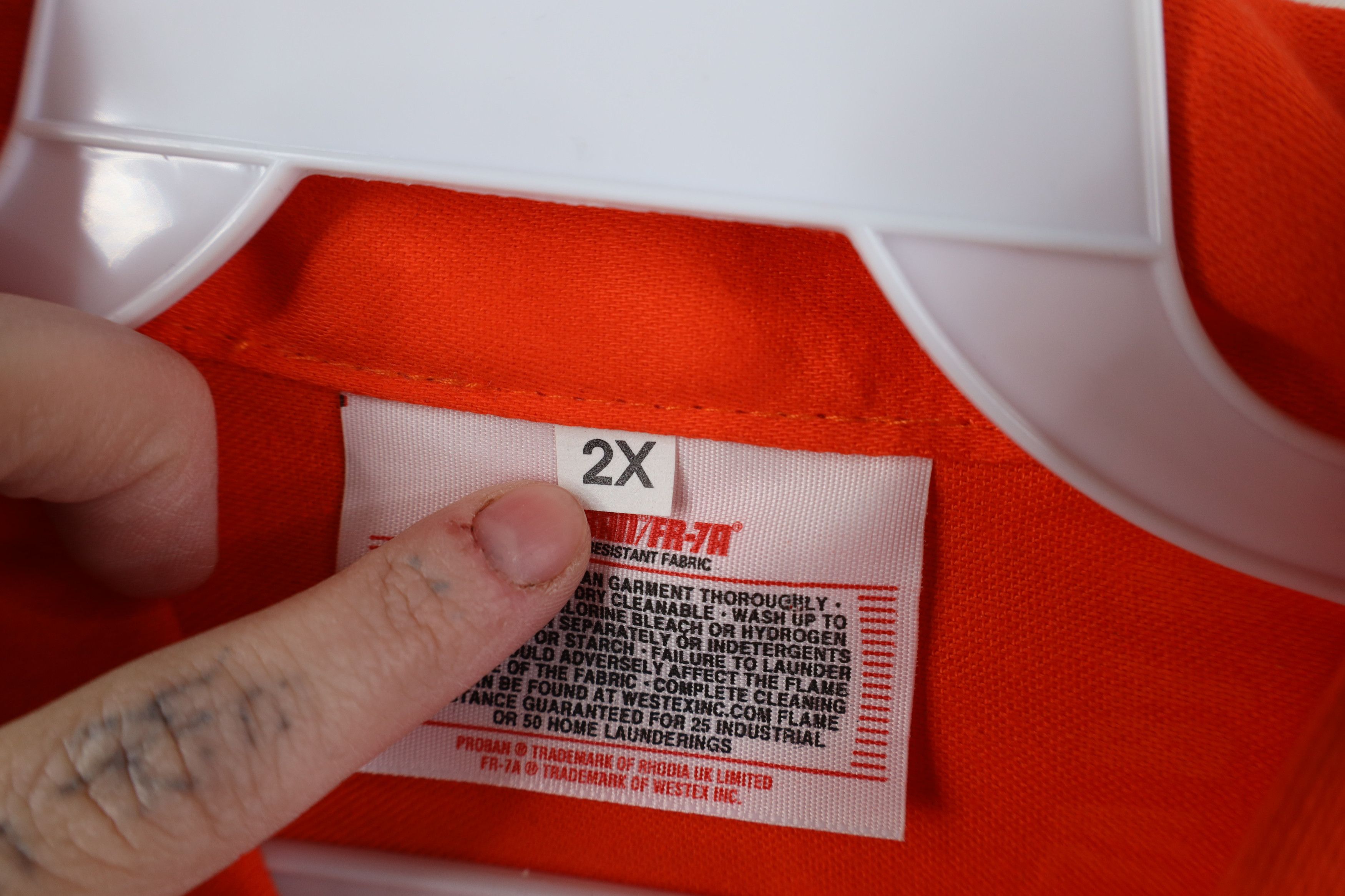 Deadstock Vintage 90s Streetwear Fire Flame Resistant Jacket
